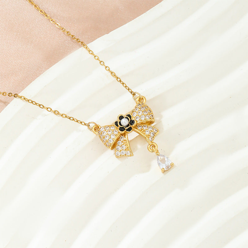 Fashionable All-match Elegant Titanium Steel Clavicle Chain