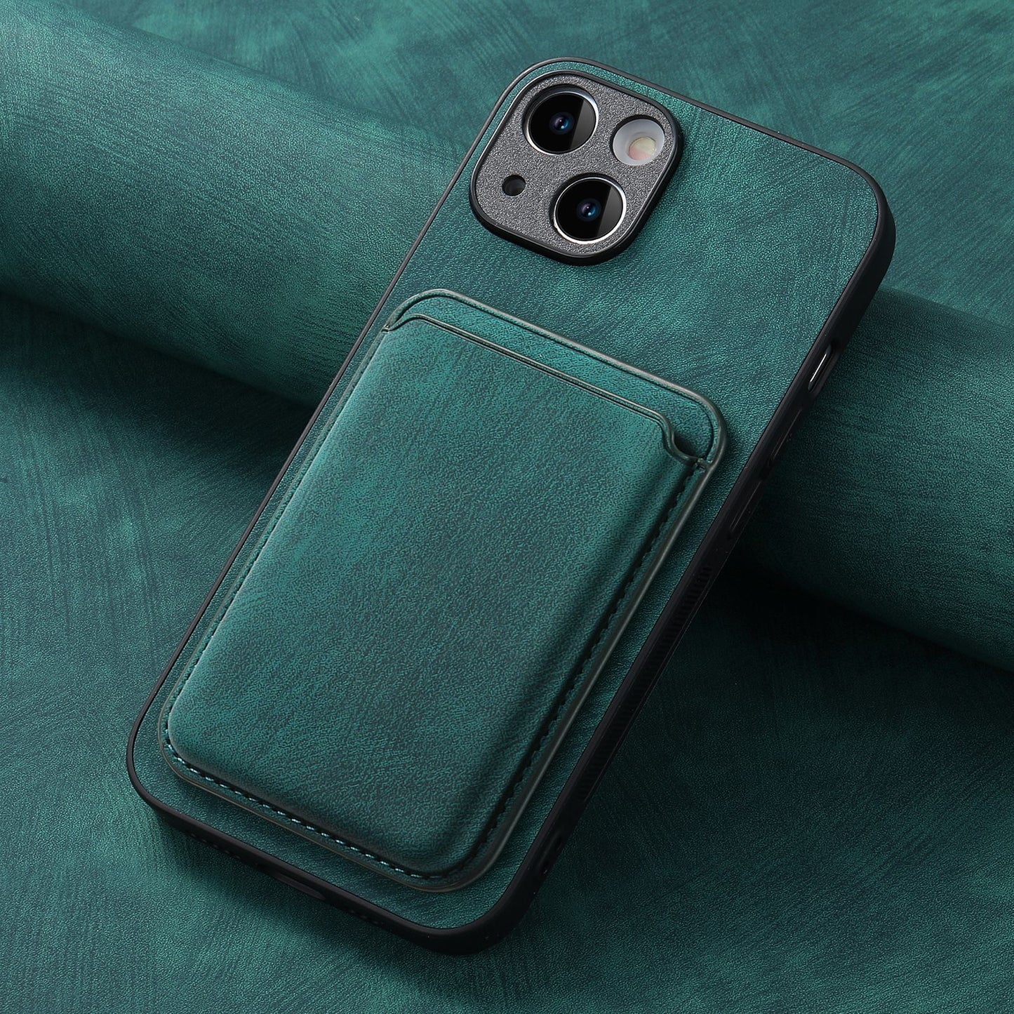 Magnetic Phone Case Fine Hole Card Holder Protective Cover
