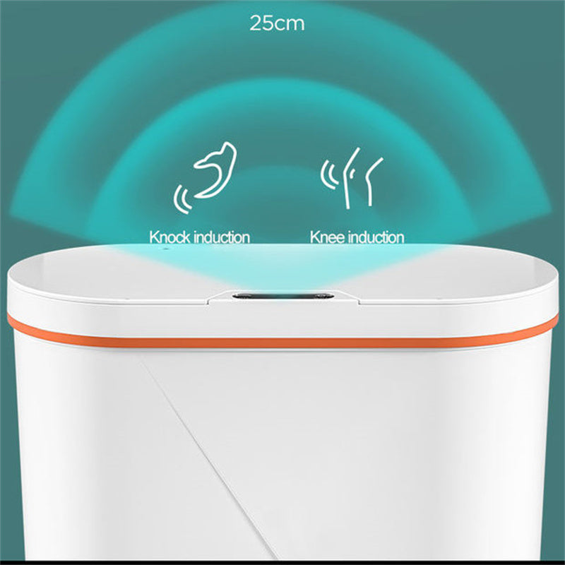 Household Inductive Waste Bin With Lid