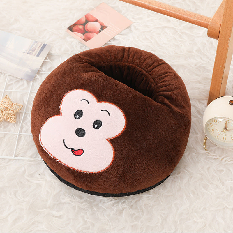 USB Plug-in Power Bank Heating Plush Feet Warmer