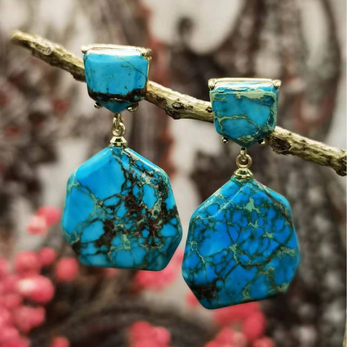 Emperor Stone Emperor Stone Earrings Geometric Fashion Retro